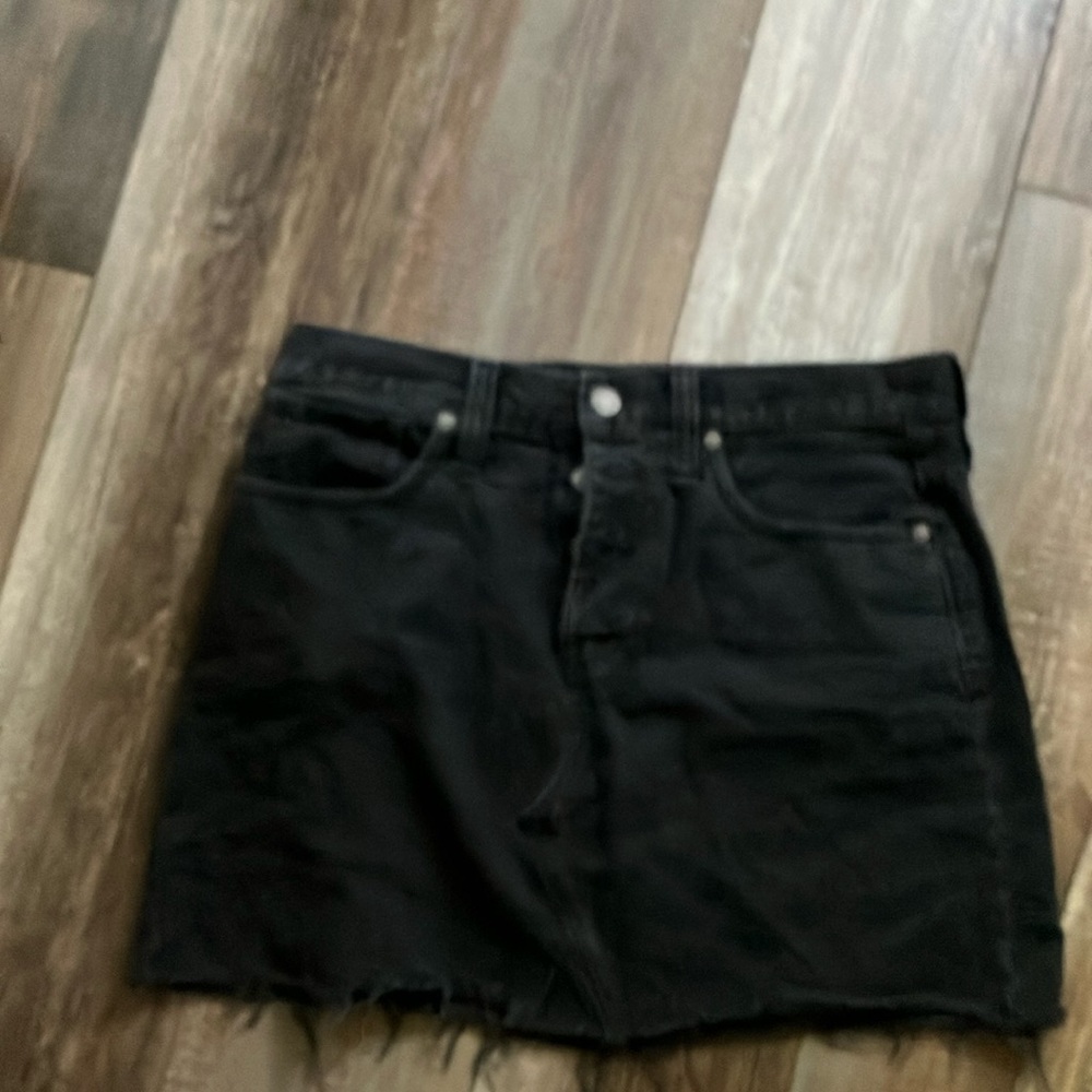 Madewell Black Mini Skirt